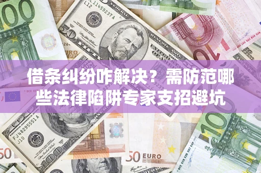 济南借条纠纷咋解决？需防范哪些法律陷阱专家支招避坑
