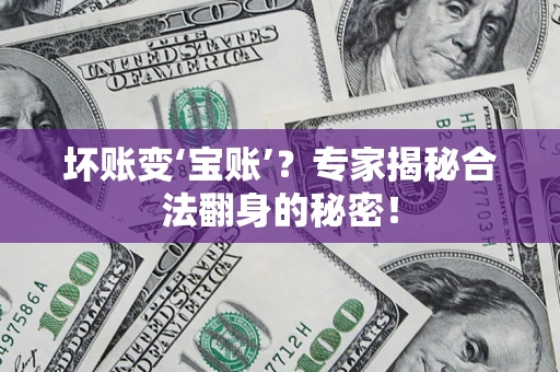 济南坏账变‘宝账’？专家揭秘合法翻身的秘密！