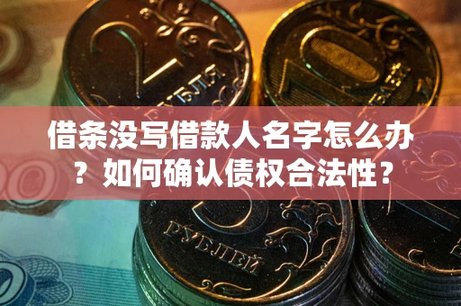 济南借条没写借款人名字怎么办？如何确认债权合法性？