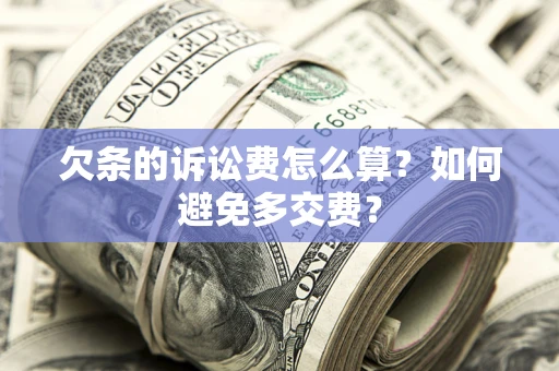 济南欠条的诉讼费怎么算？如何避免多交费？