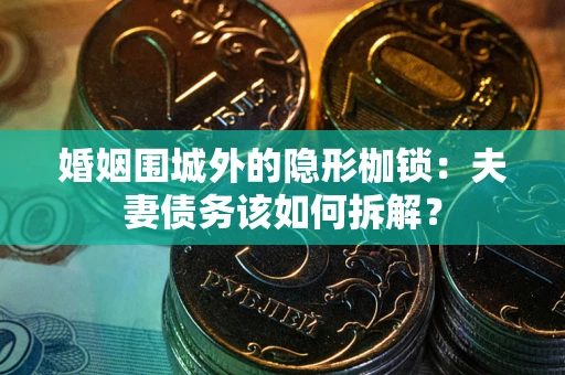 济南婚姻围城外的隐形枷锁：夫妻债务该如何拆解？