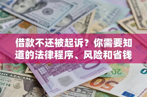 济南借款不还被起诉？你需要知道的法律程序、风险和省钱技巧