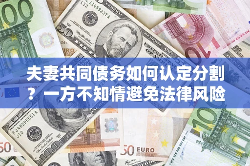 济南夫妻共同债务如何认定分割？一方不知情避免法律风险必看！